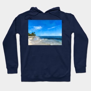 Dominican Republic Amber Coast Beach Strolling Hoodie